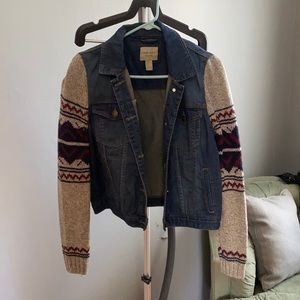 Jean jacket sweater